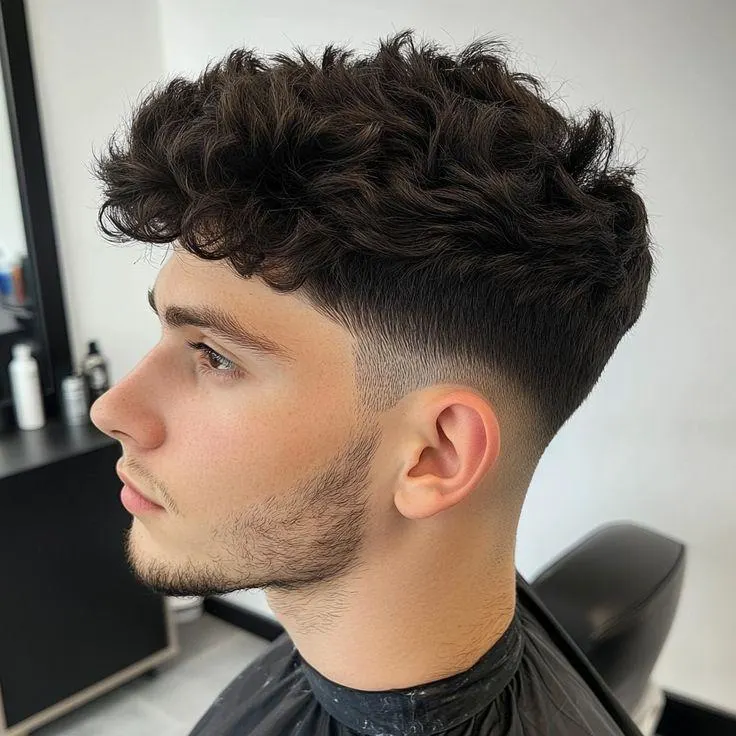 Home 6 Low Taper Fade on Curly Hair