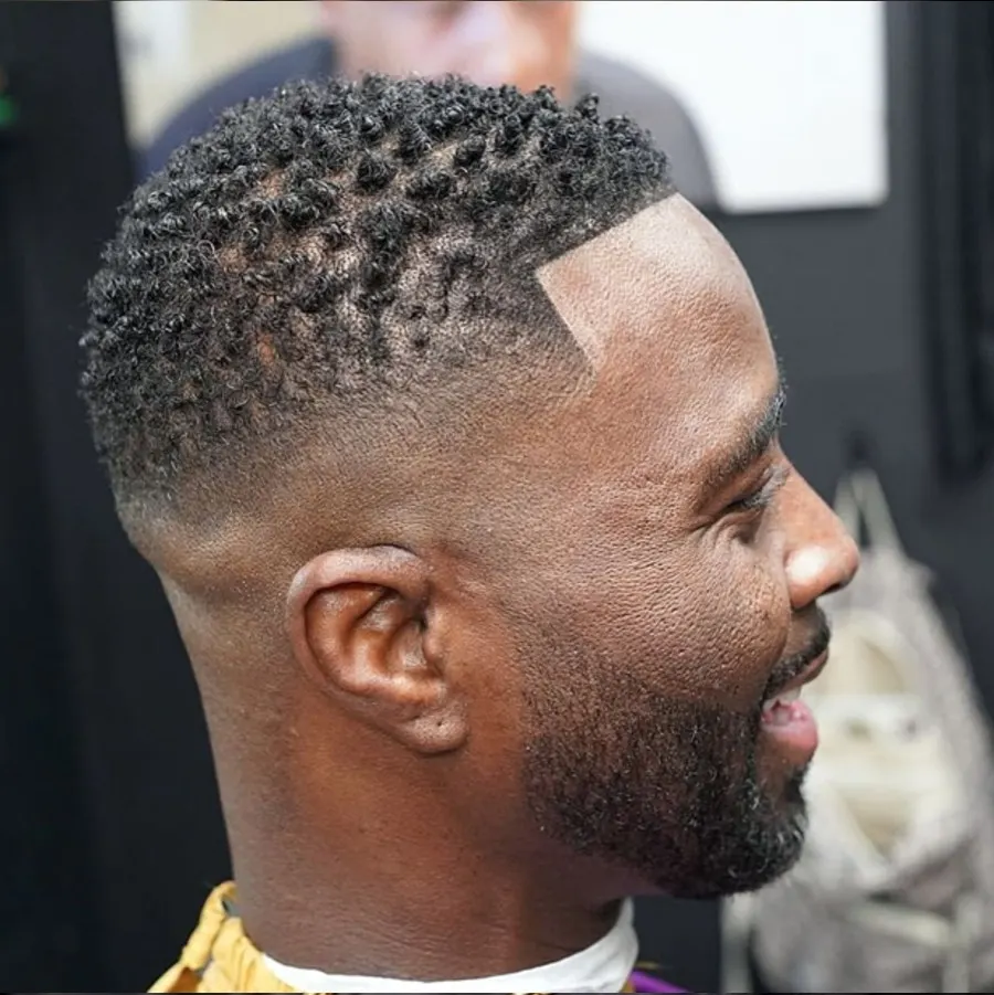 High fade haircut