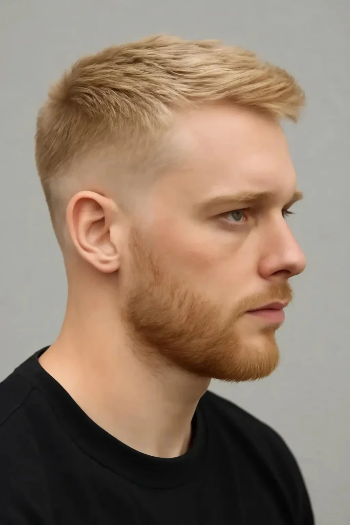 Low Taper Fade Blonde