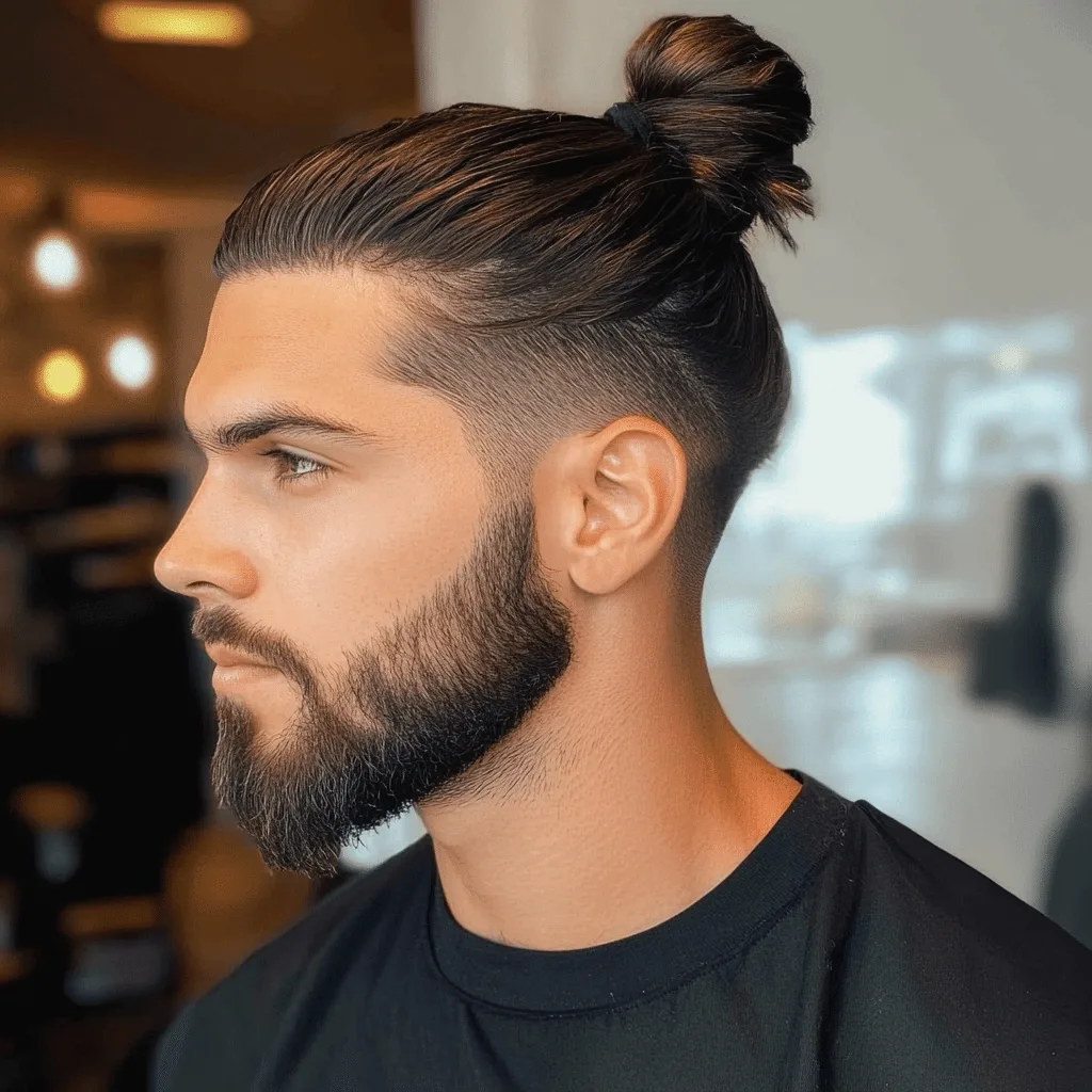 Low Taper Fade Long Hair