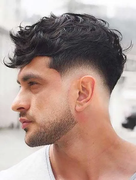 Low Taper Fade with Messy Top