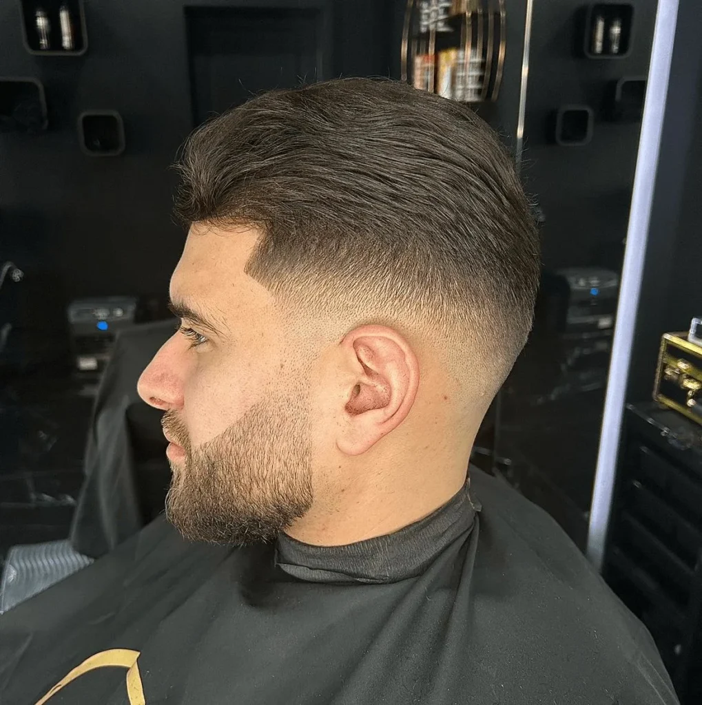 Low Taper Fade with Beard