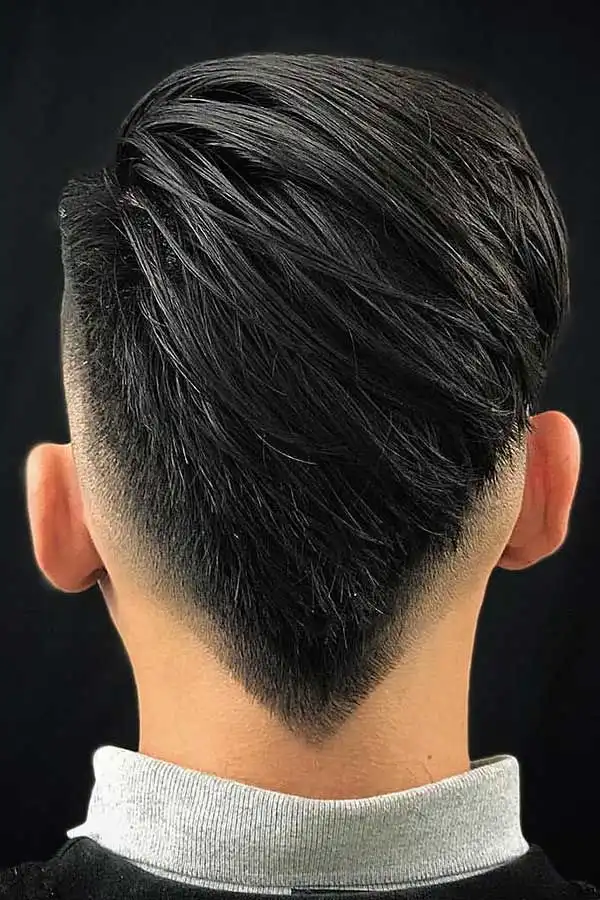 Burst fade with back shape
