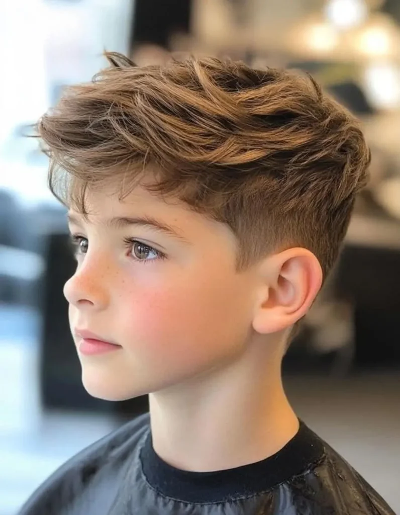 Boys Haircuts 2025: Best Styles, Trends & Guide for Every Age and Hair Type 5 Textured Top with Soft Fade