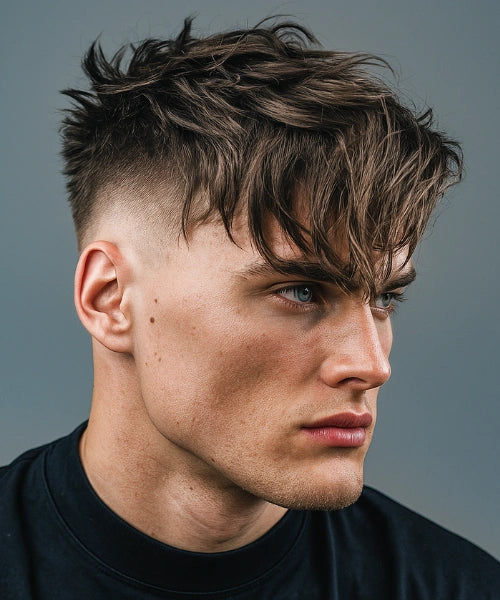 Burst Fade Long Hair
