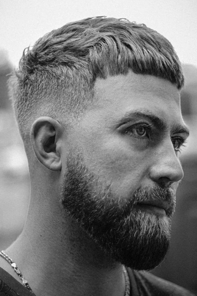 Caesar Haircut: The Timeless Men’s Hairstyle Reinvented for 2025 20 Caesar Haircut with Beard