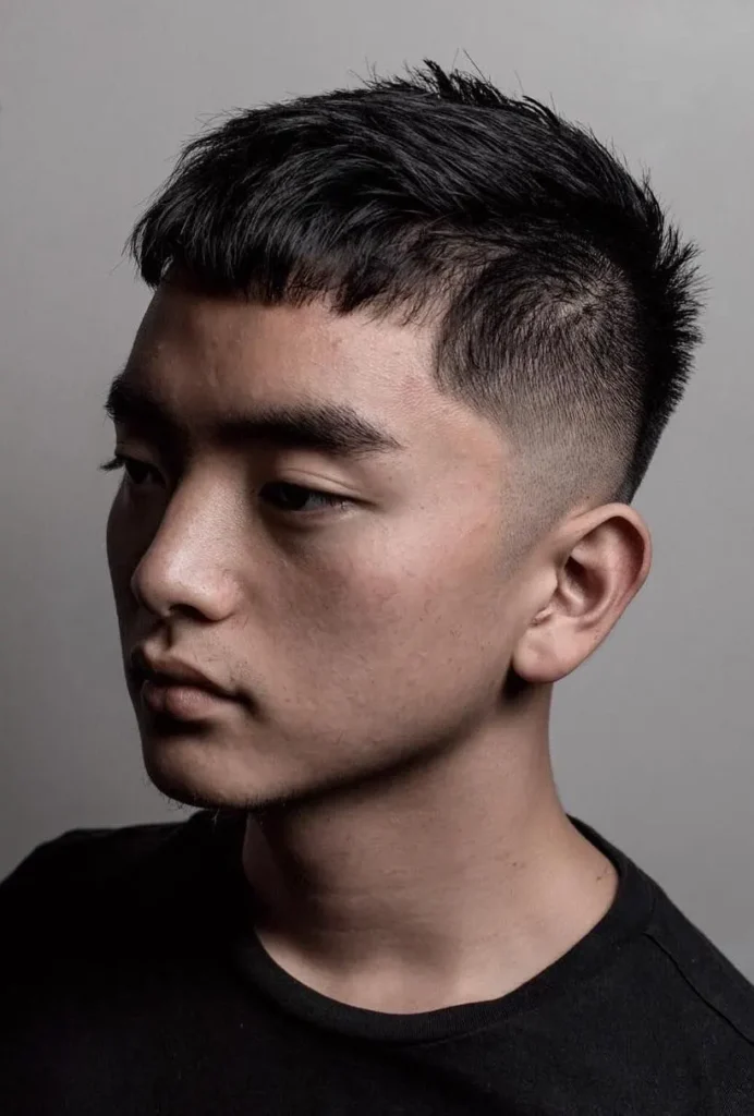 Caesar Haircut: The Timeless Men’s Hairstyle Reinvented for 2025 23 Asian Caesar Haircut