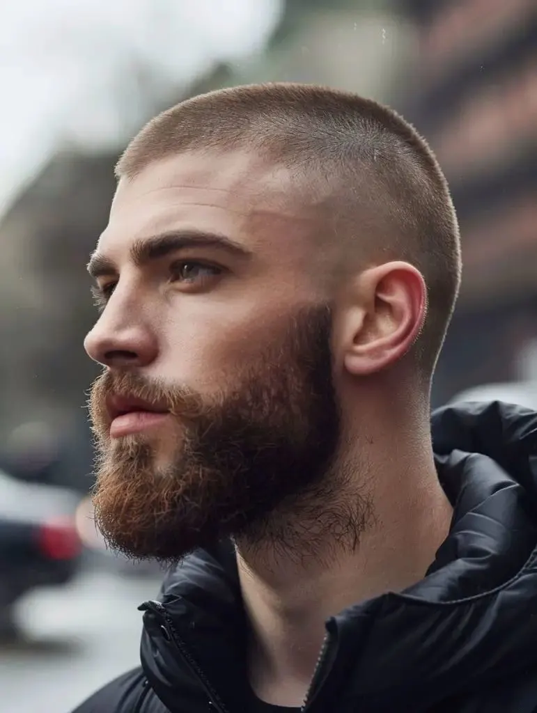 Buzz Cut – The Ultimate Guide to the Classic Low-Maintenance Haircut 17 Buzz Cut with Beard