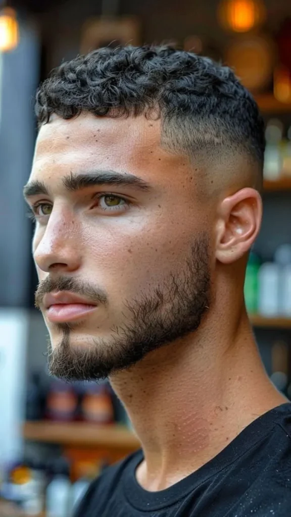 Buzz Cut – The Ultimate Guide to the Classic Low-Maintenance Haircut 24 Curly Hair Buzz Cut