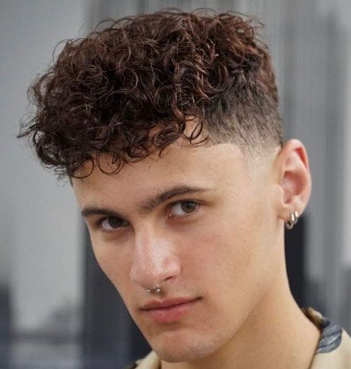 Curly Hairstyles for Men 20 Curly Caesar Cut