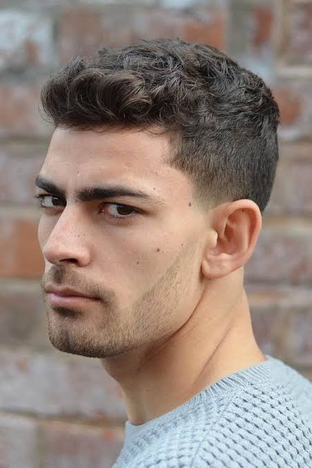 Curly Hairstyles for Men 13 Curly Crew Cut