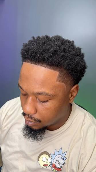 Curly Hairstyles for Men 18 Short Afro