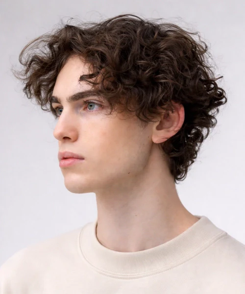 Curly Hairstyles for Men 2 Wavy