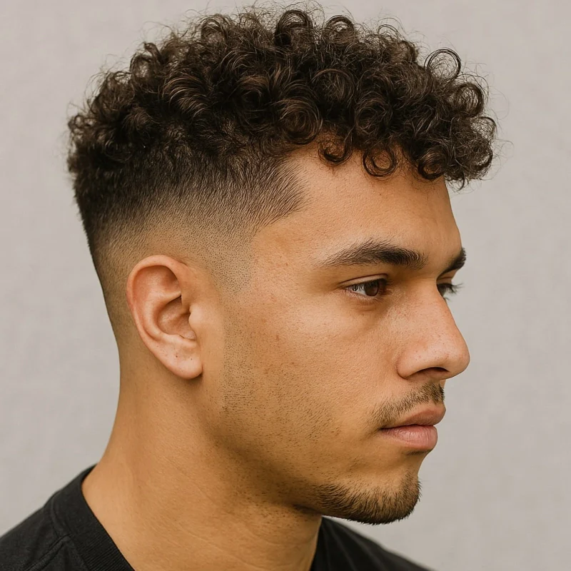 Curly Hairstyles for Men 4 coily hair