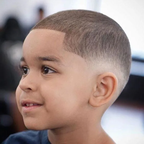 9 Year Old Boy Haircuts 6 Buzz Cut with Line-Up