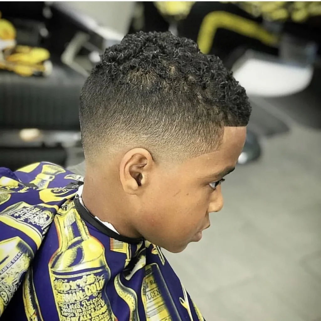 Curly Crop Fade