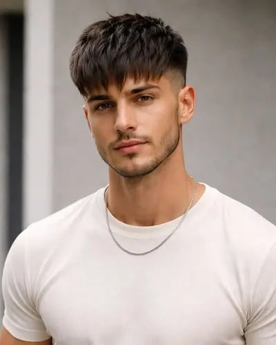 Teen Boy Haircuts 12 Curtain Bangs with Taper