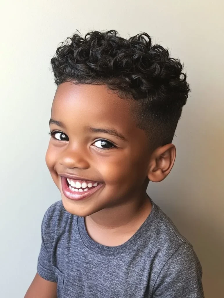 Curly Crop Fade