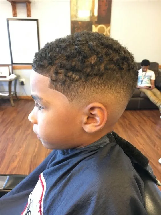 Short Afro with Shape-Up
