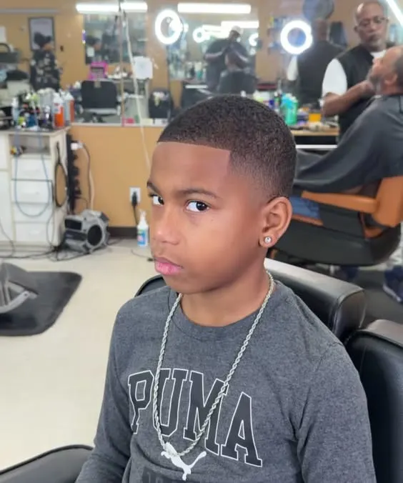 Short Afro with Shape-Up