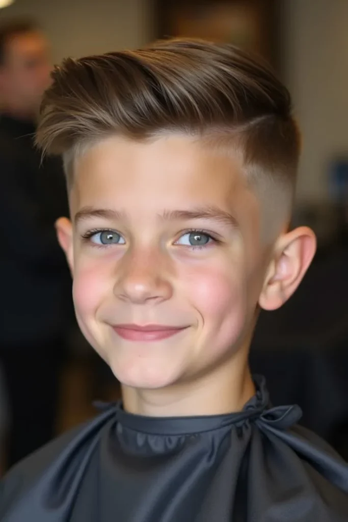Side Part with Low Fade