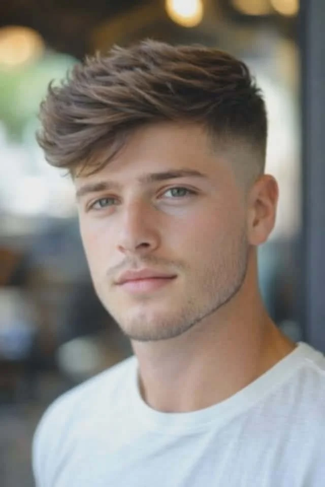 Side Part with Low Fade