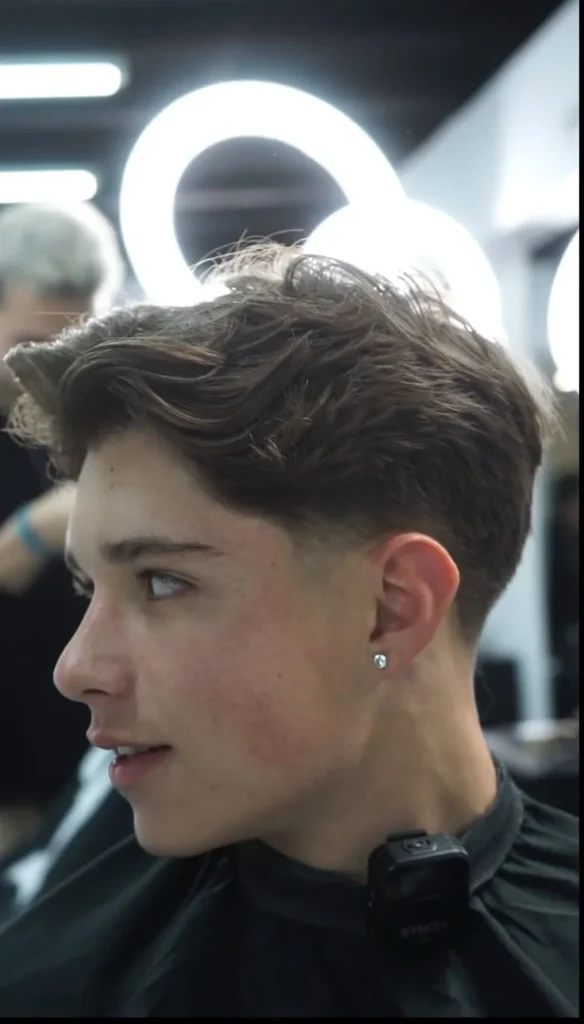 Side Part with Low Fade