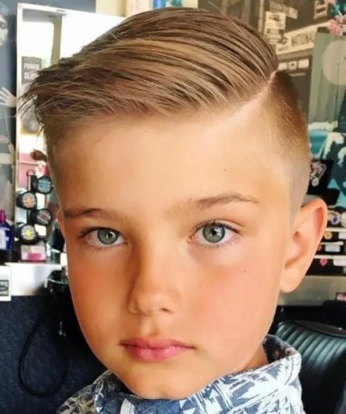 9 Year Old Boy Haircuts 7 Side Part with Low Taper