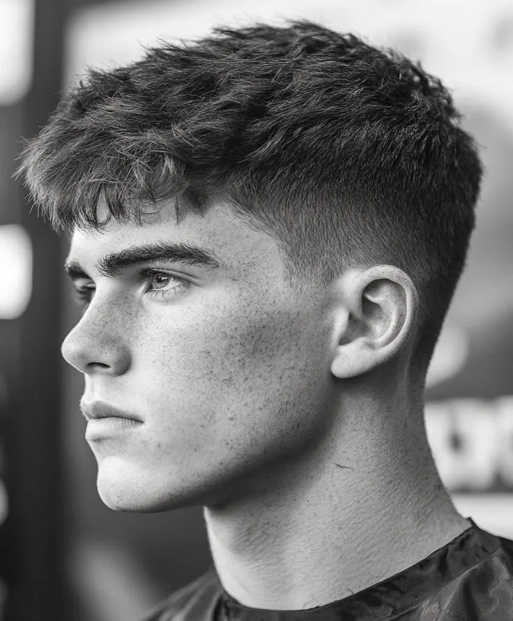 Teen Boy Haircuts 2 Textured Crop with Fade