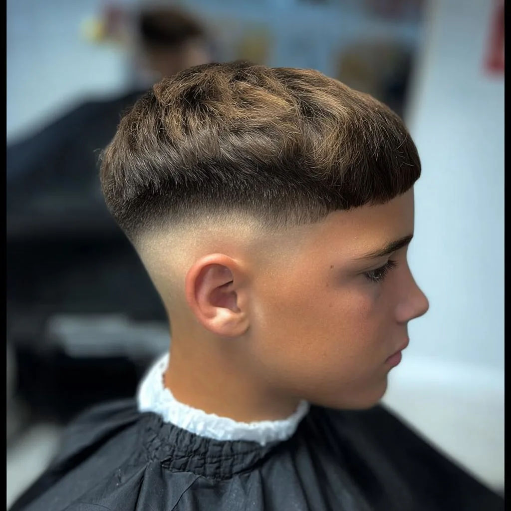 Textured Crop with Mid Fade