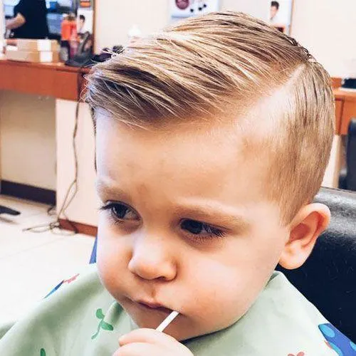 Side Part with Low Taper
