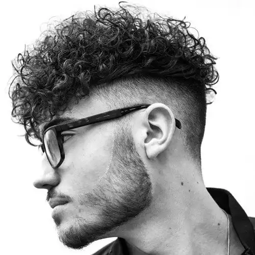 Curly Disconnected Undercut