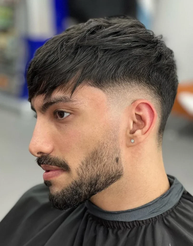 Burst Fade Textured Fringe