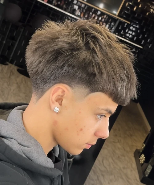Edgar Haircut 19 Textured Edgar Cut