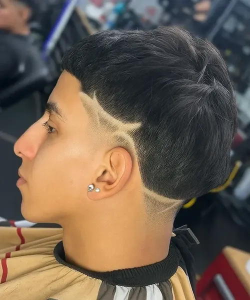 High Taper Fade 15 High Taper Fade with Design