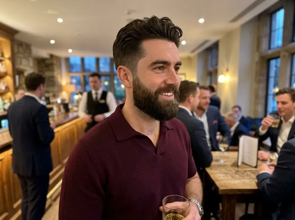 Mid-Taper Fade 17 Mid Taper Fade with Beard