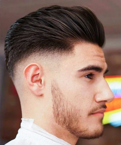 Mid Fade Slick Back