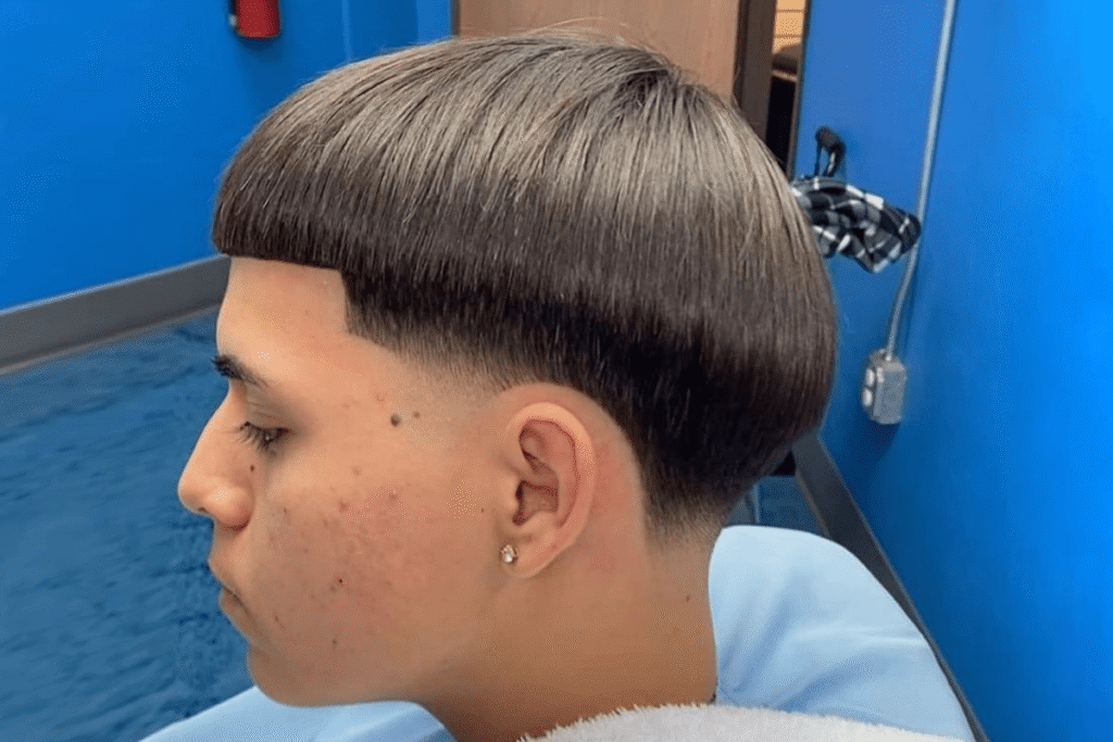 Bowl Cut Drop Fade
