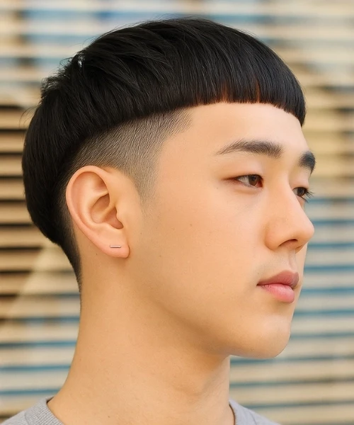 Bowl Cut Disconnected Undercut