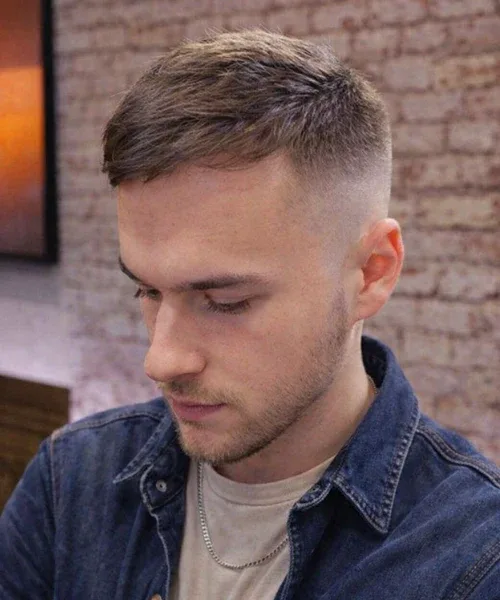 Crew Cut for Receding Hairline