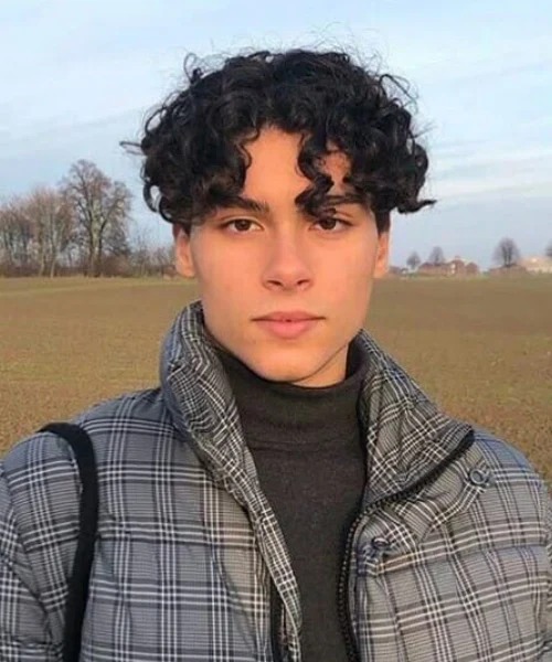 Middle Part Curly Hair