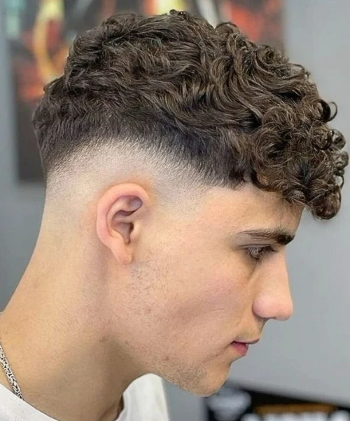 Curly Drop Fade