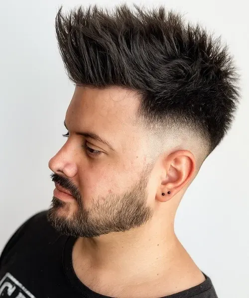 Drop Fade Haircut 19 Drop Fade Faux Hawk