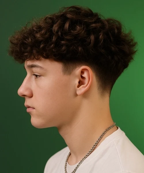 Fluffy Hair with Fade