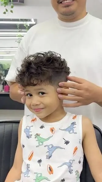 Boys Fade Haircut 22 Boys Curly Fade