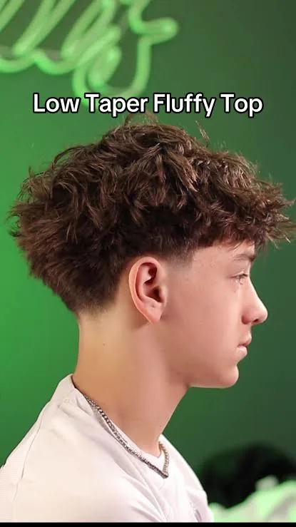 Fluffy Hair Low Taper