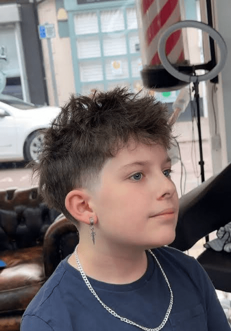 7-year-olds' Boy Haircuts 10 Textured Fringe