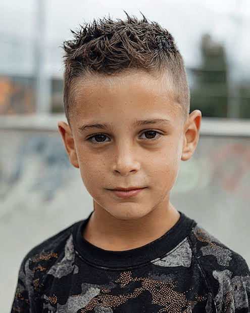 7-year-olds' Boy Haircuts 18 Short Spiky Top