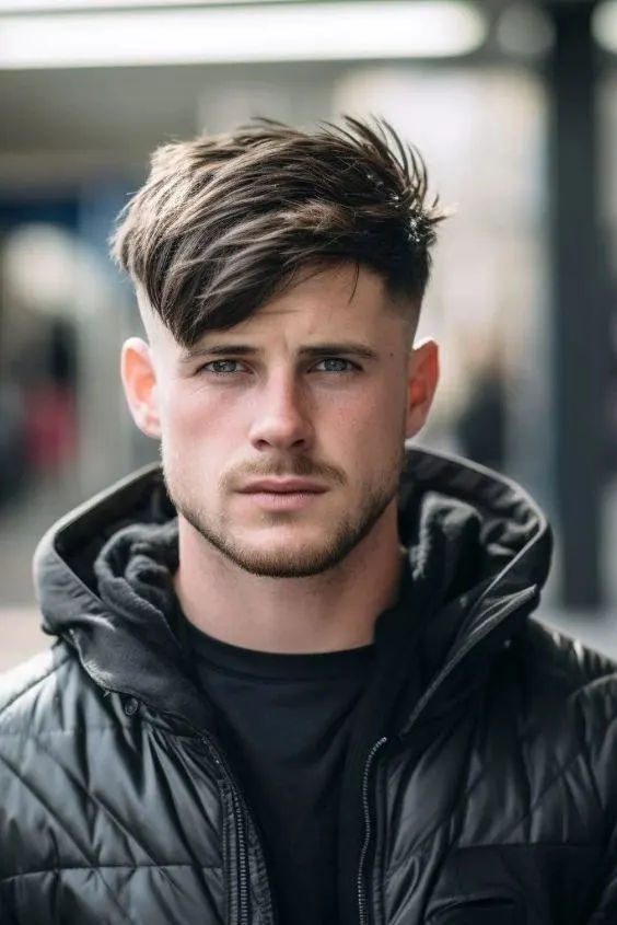 Side-Swept Textured Fringe