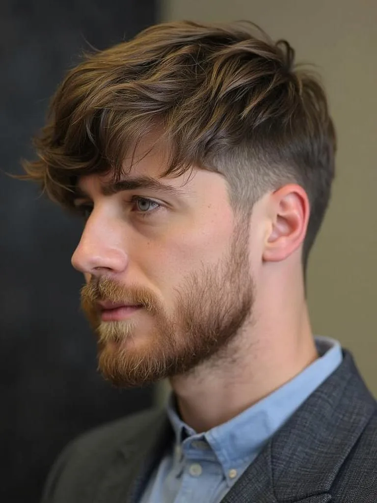 Textured Fringe with Beard